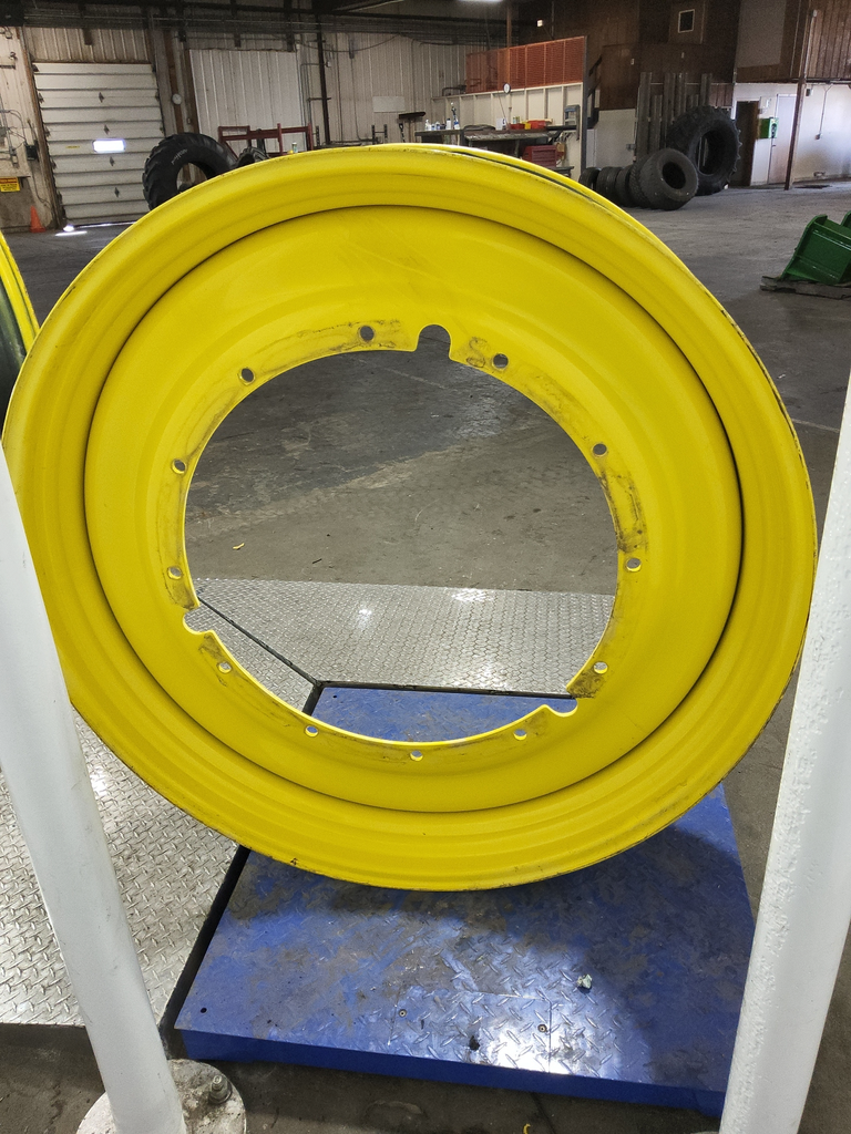 12"W x 50"D, John Deere Yellow 12Hole Stub Disc NTS Tire Supply